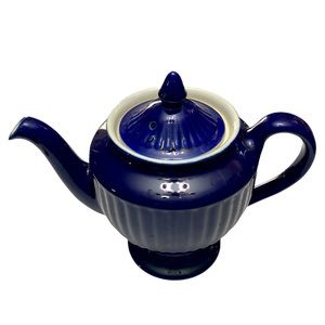 VINTAGE HALL COBALT BLUE TEA POT